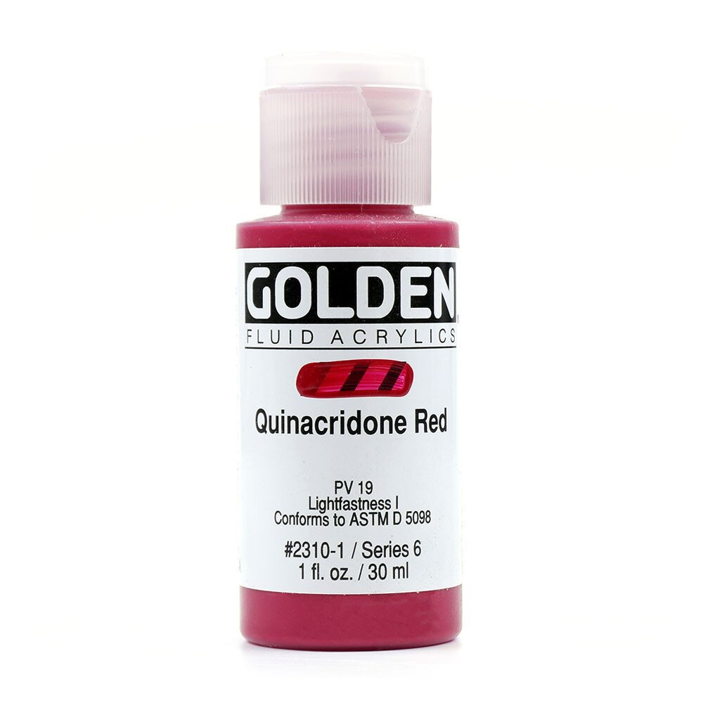 Golden Fluid Acrylic Bottle – Quinacridone Red